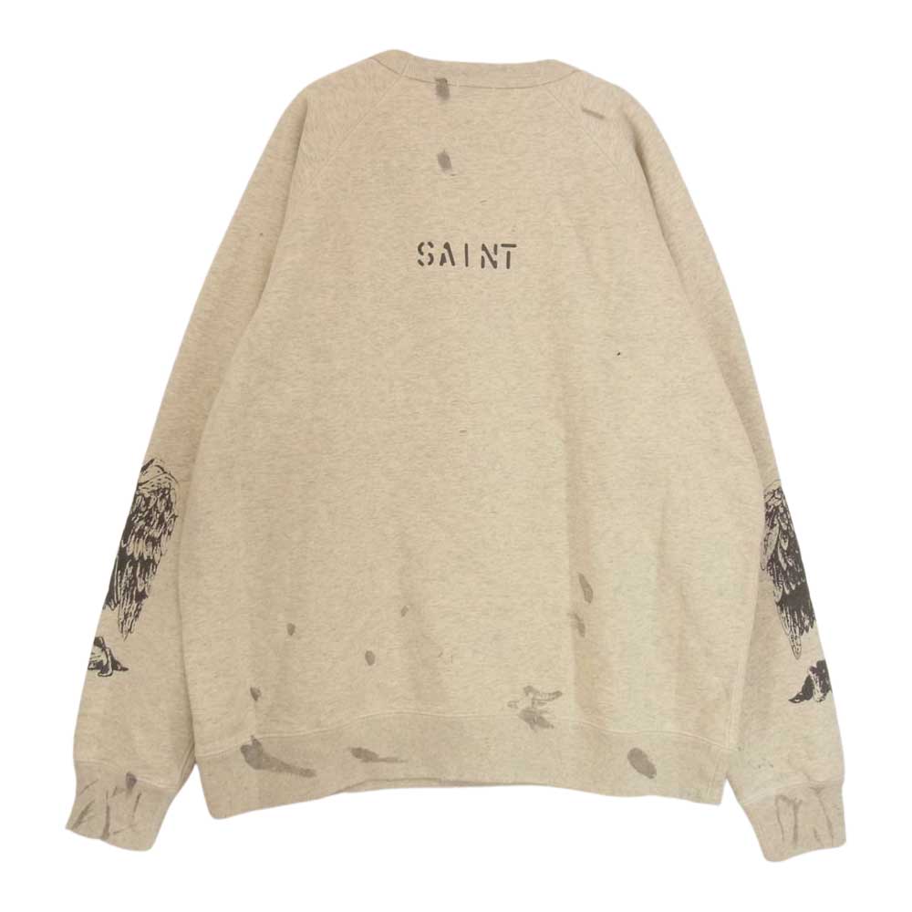 セントマイケル SM-A21-0000-076 未使用品 SWT SH EVANGELION エヴァンゲリオン スウェット ベージュ系 L【極上美品】【中古】
