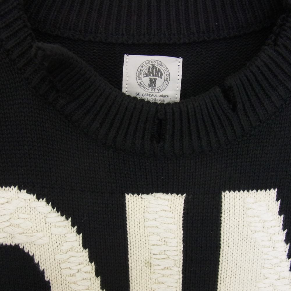 セントマイケル SM-A21-0000-039  WOOL SWTER SIN ウール ニット ブラック系 XL【極上美品】【中古】