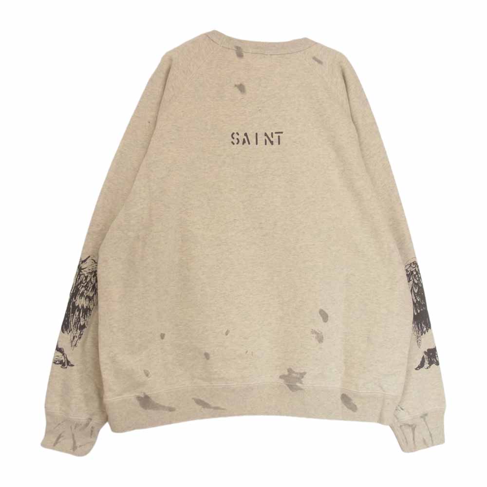 セントマイケル SM-A21-0000-076 未使用品 SWT SH EVANGELION エヴァンゲリオン スウェット オフホワイト系 XL【極上美品】【中古】