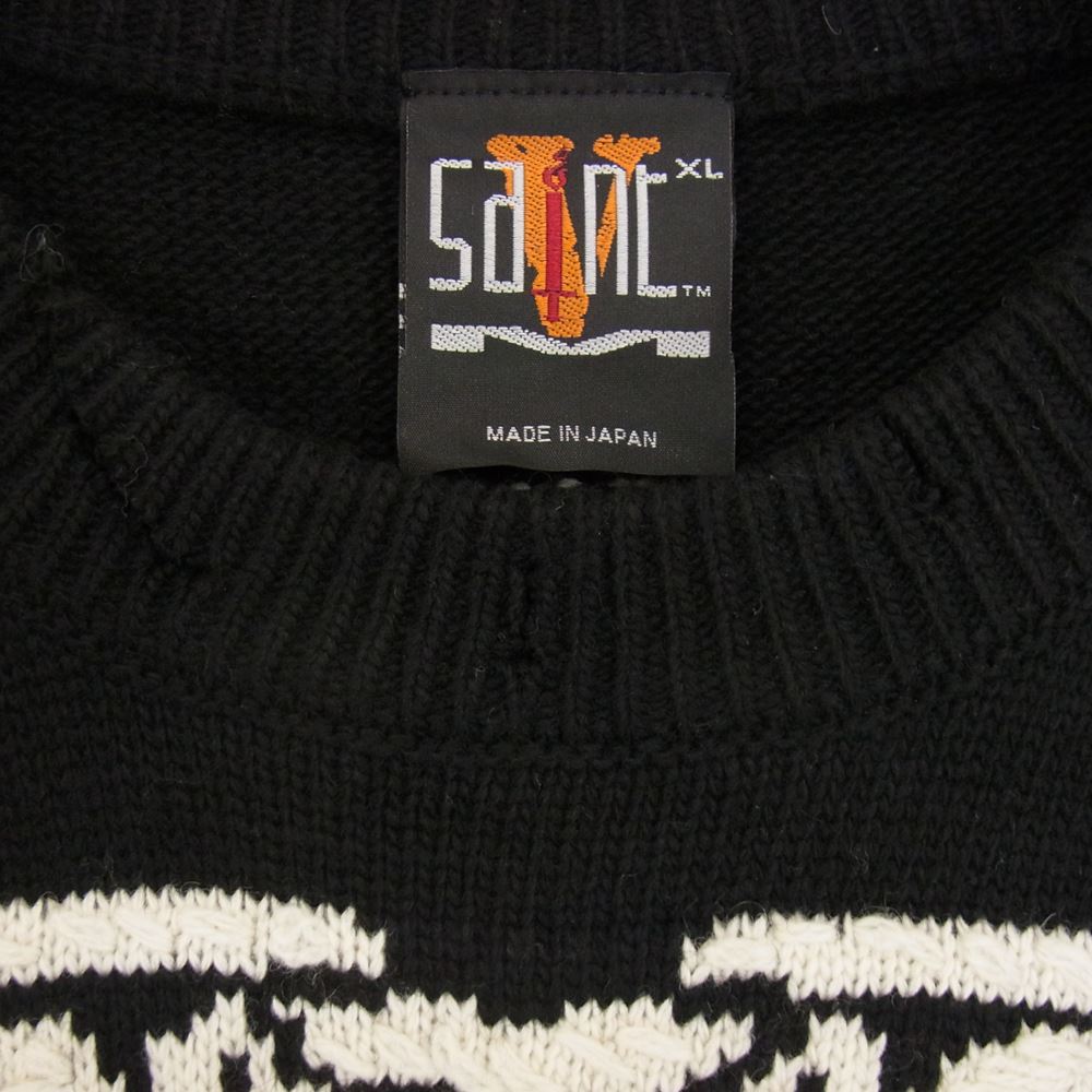 セントマイケル SM-A22-0000-094 VLONE KNIT BONE ヴィーロン ボーン