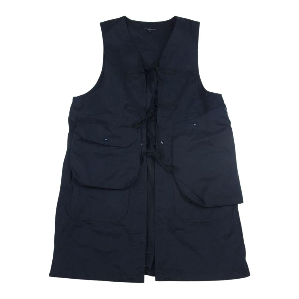 Engineered Garments エンジニアードガーメンツ 22AW Fishing Vest - PC Coated Cloth フィッシング  ベスト ネイビー系 S【中古】