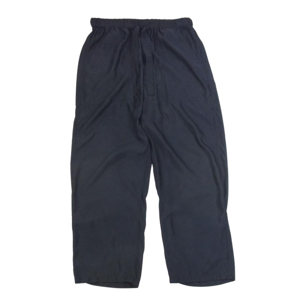 GRAPHPAPER グラフペーパー GM181-40040 cupra easy pant キュプラ イージー パンツ ネイビー系 サイズ表記無【中古】