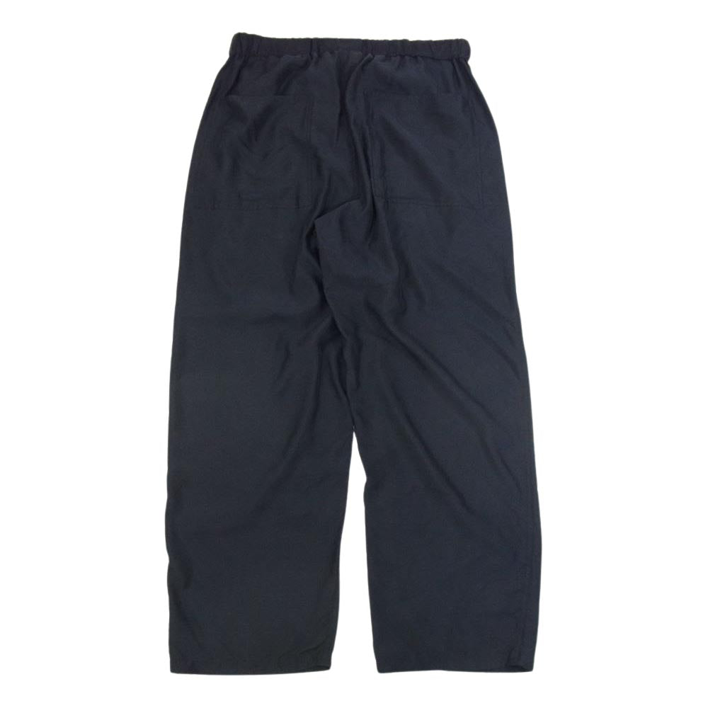 GRAPHPAPER グラフペーパー GM181-40040 cupra easy pant キュプラ イージー パンツ ネイビー系 サイズ表記無【中古】