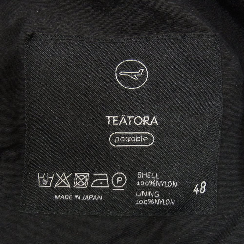 TEATORA テアトラ 22AW tt-204-P Wallet JKT Plus PACKABLE ウォレット ジャケット ブラック系 48【中古】
