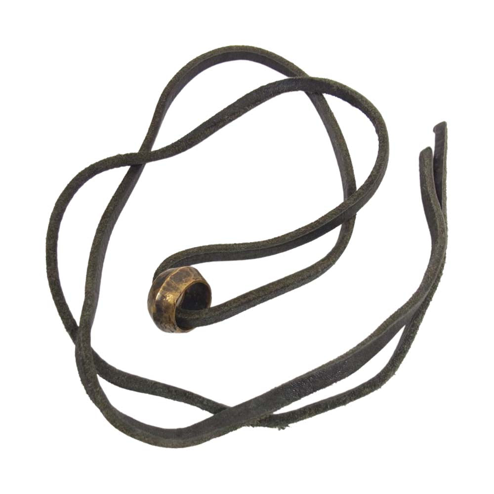 ブロウバイジュンウエゾノ レザー リング ネックレス ブラック系【中古】