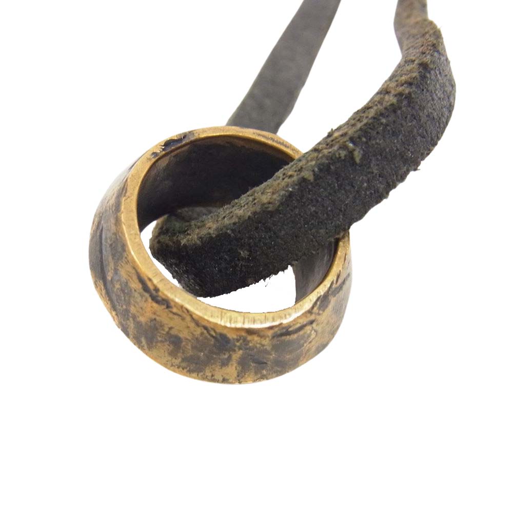 ブロウバイジュンウエゾノ レザー リング ネックレス ブラック系【中古】