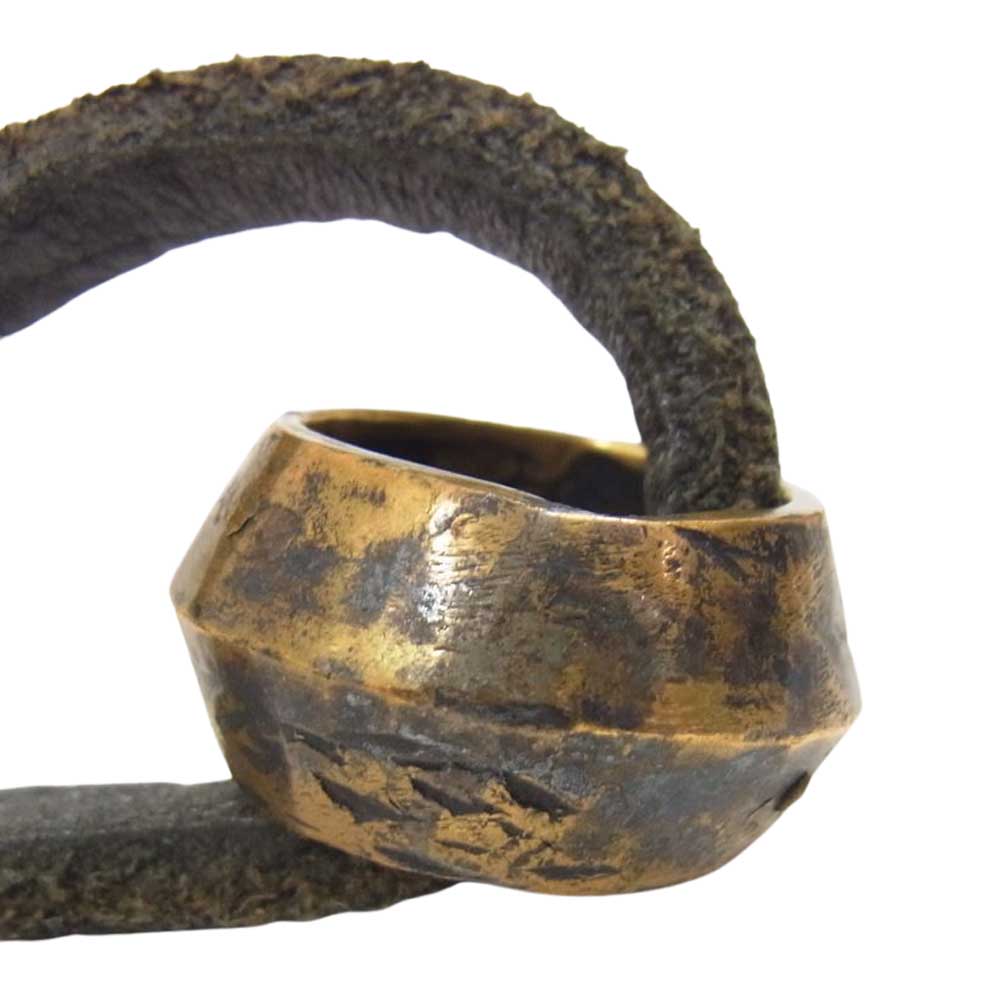 ブロウバイジュンウエゾノ レザー リング ネックレス ブラック系【中古】