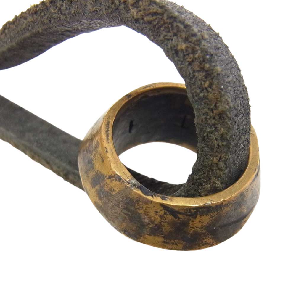 ブロウバイジュンウエゾノ レザー リング ネックレス ブラック系【中古】