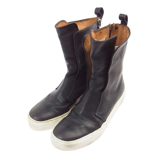 ISAMUKATAYAMA BACKLASH イサムカタヤマバックラッシュ サイドジップ スニーカー ブーツ ブラック系 27.0㎝～27.5cm【中古】