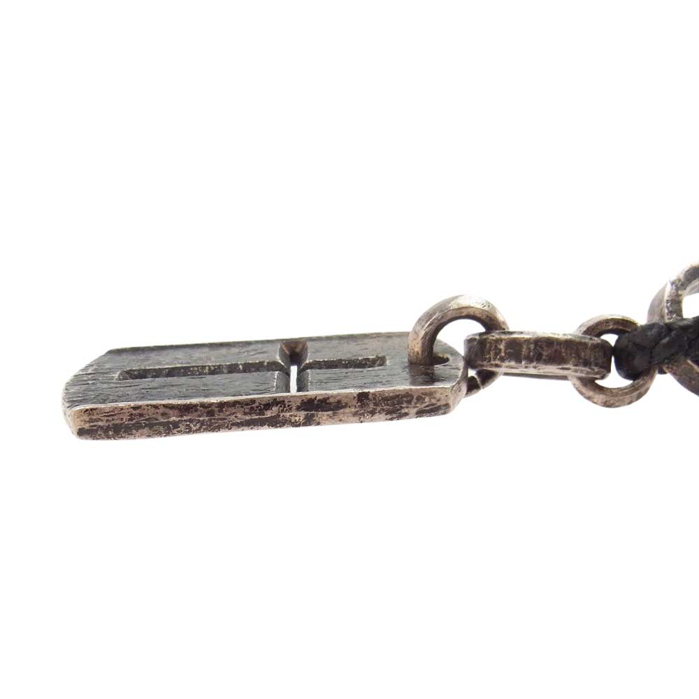 ISAMUKATAYAMA BACKLASH イサムカタヤマバックラッシュ J474-47 JUNUEZONO ジュンウエゾノ SILVER1000 純銀 DOG TAG CROSS NECKLACE ドッグタグ クロス ネックレス シルバー系【中古】