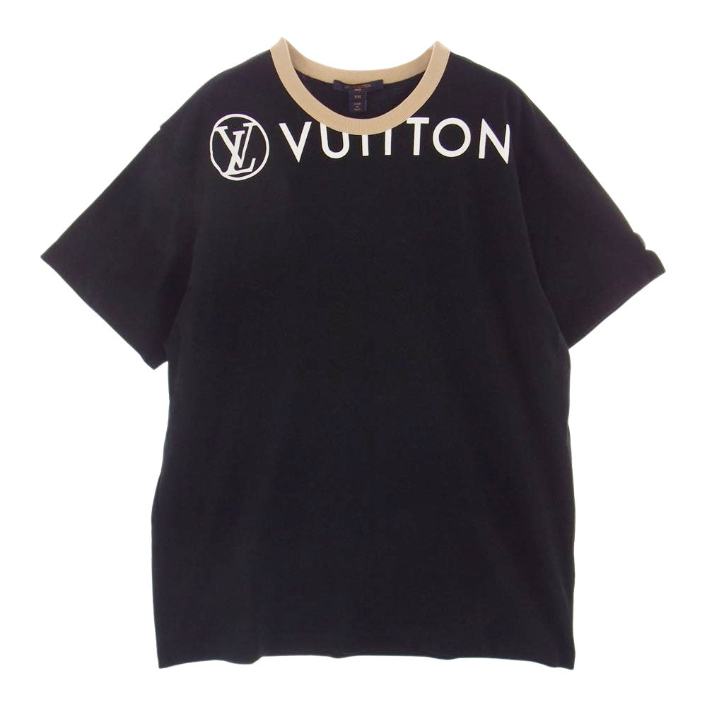 LOUIS VUITTON ルイ・ヴィトン 21AW 1A9375 ヴィタミンズ コットン ジャージー Tシャツ ブラック系 XXL【極上美品】【中古】