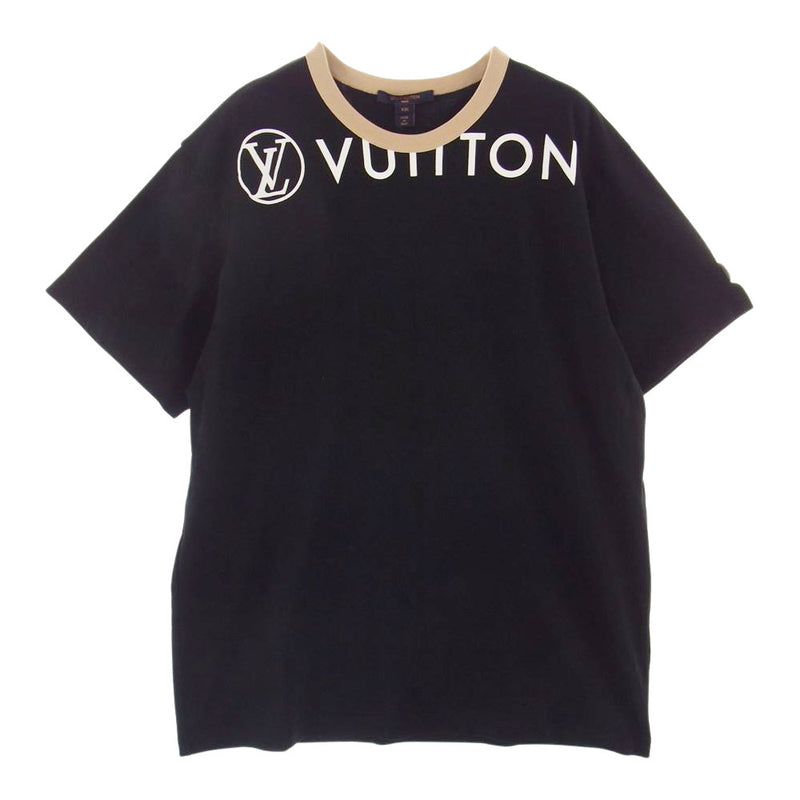 LOUIS VUITTON ルイ・ヴィトン 21AW 1A9375 ヴィタミンズ コットン ジャージー Tシャツ ブラック系 XXL【極上美品】【中古】