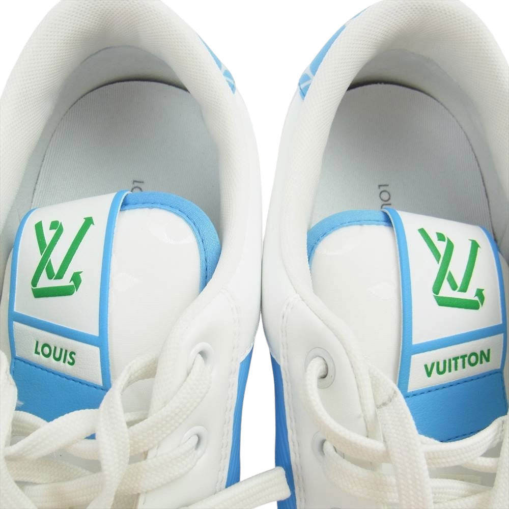 LOUIS VUITTON ルイ・ヴィトン 1AA4BN エピ チャーリー ライン スニーカー ホワイト系 ライトブルー系 9【中古】