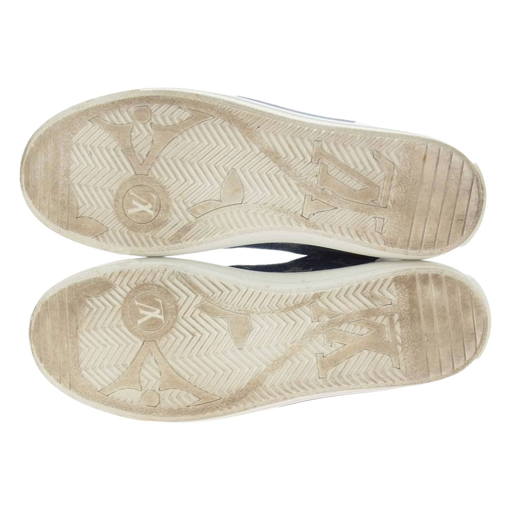 LOUIS VUITTON ルイ・ヴィトン 1AA47Y チャーリー ライン デニム ローカット スニーカー ホワイト系 インディゴブルー系 9【中古】