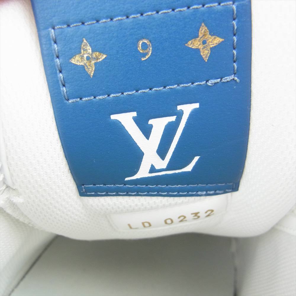 LOUIS VUITTON ルイ・ヴィトン 1AA47Y チャーリー ライン デニム ローカット スニーカー ホワイト系 インディゴブルー系 9【中古】