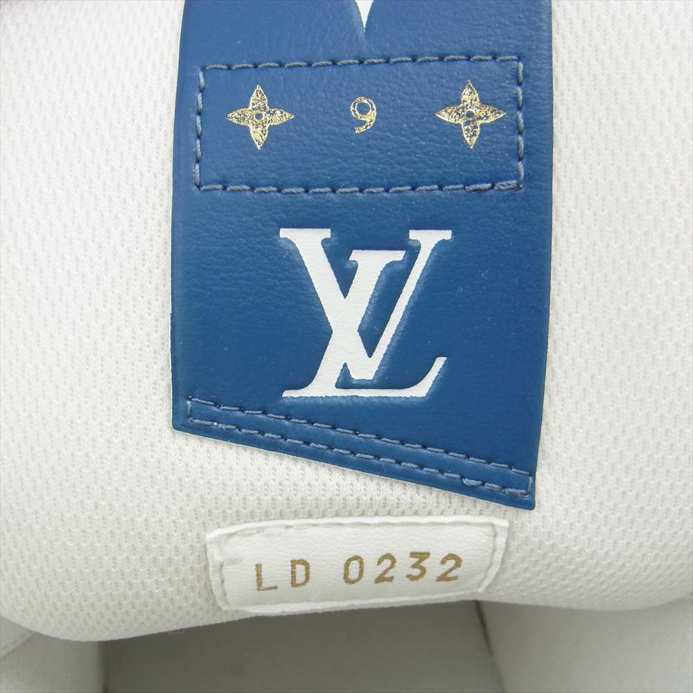 LOUIS VUITTON ルイ・ヴィトン 1AA47E チャーリー ライン デニム スニーカー ホワイト系 インディゴブルー系 9【中古】