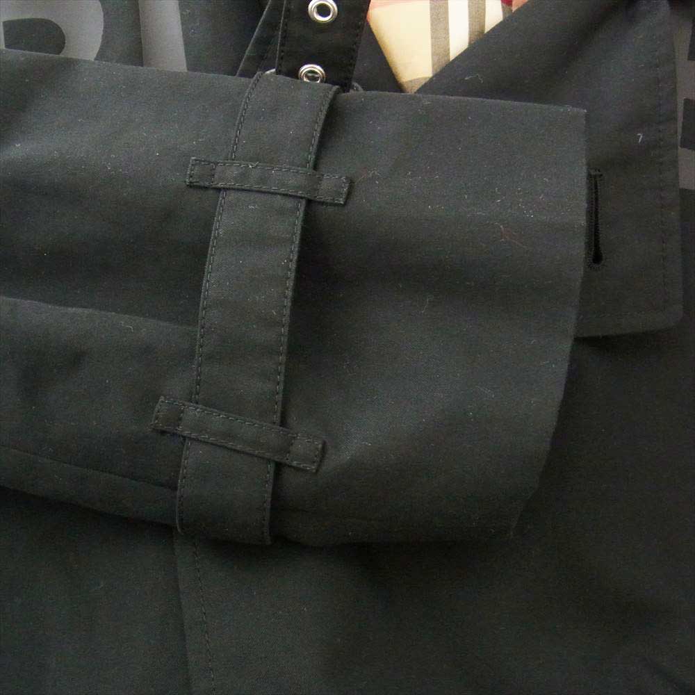 BURBERRY バーバリー ホースフェリー プリント コットンギャバジン トレンチコート ブラック系 50【美品】【中古】