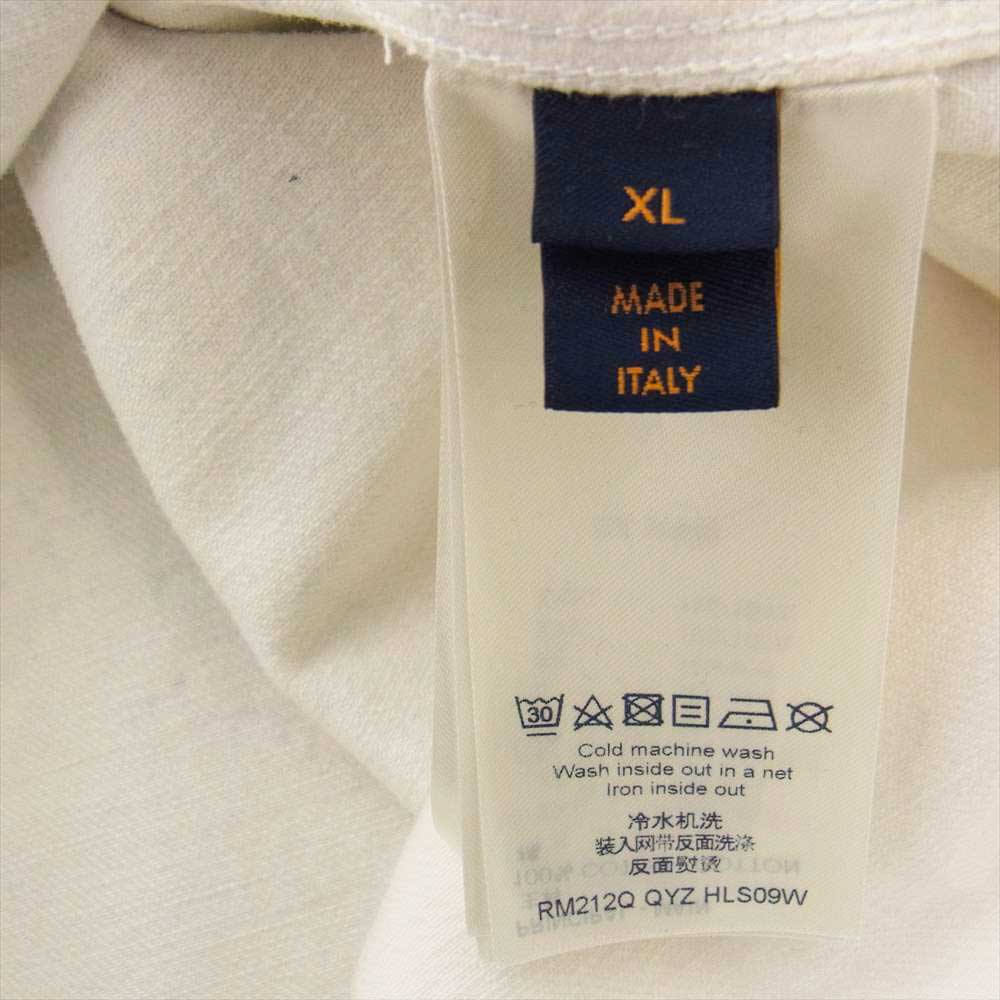LOUIS VUITTON ルイ・ヴィトン 21AW RM212Q QYZ HLS09W モノグラム グラデーション ワーク デニム ジャケット ホワイト系 グレー系 XL【極上美品】【中古】