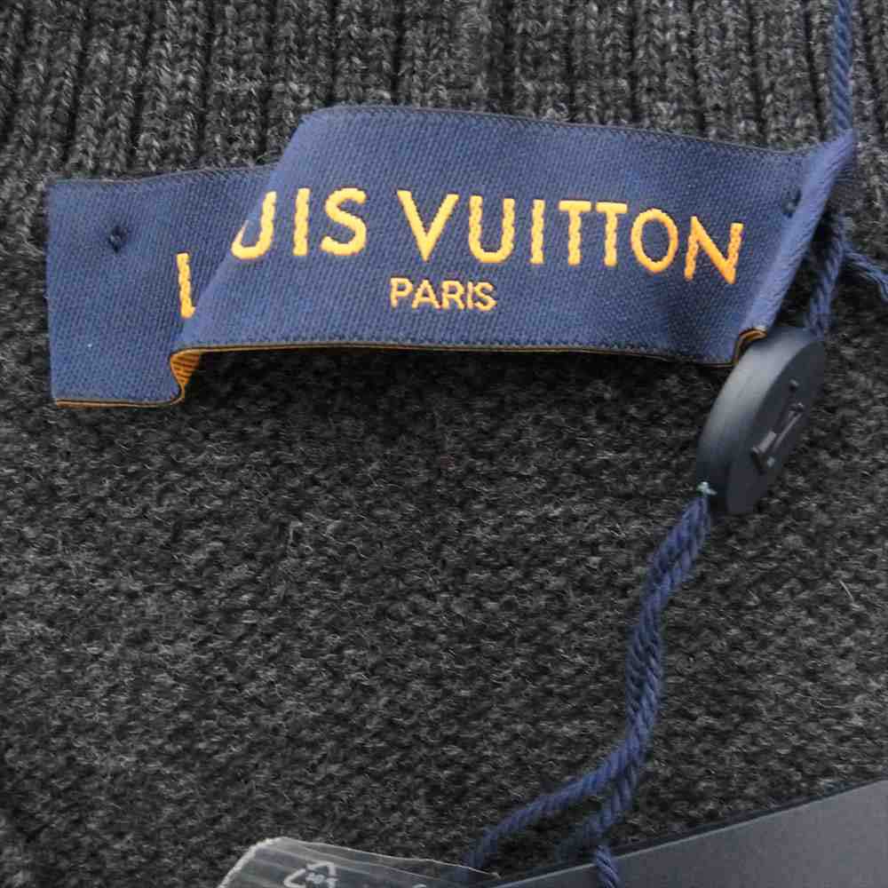 LOUIS VUITTON ルイ・ヴィトン 1AAT4V LV フリークエンシー モヘア カーディガン ダークグレー系 XL【新古品】【未使用】【中古】