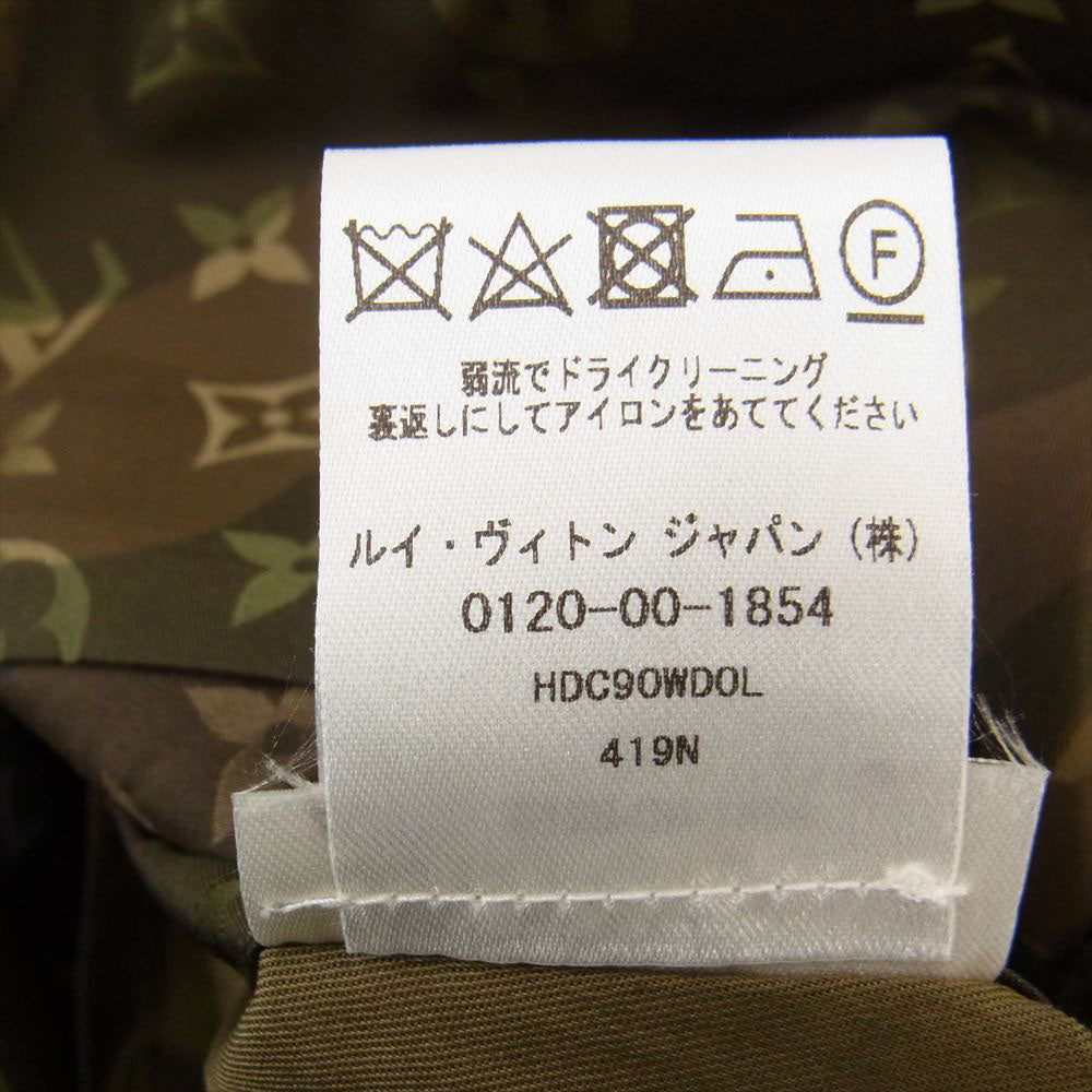 Supreme シュプリーム 17SS Louis Vuitton Reversible Trench Coat ルイヴィトン リバーシブル トレンチ コート カモ カーキ系 52【極上美品】【中古】