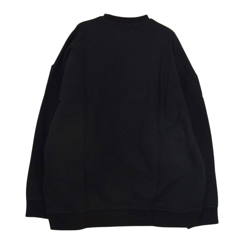 NAISSANCE ネサーンス 22A-NSA-CS-02 CREW NECK SWEAT クルーネック ロゴ刺繍 スウェット ブラック系 M【美品】【中古】