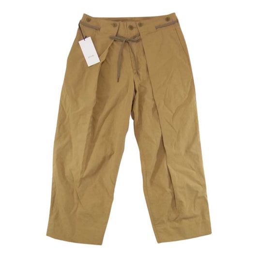 クオン 112PT060500 ONIBEGIE 2WAY Tuck Pants オニベジ タック パンツ S ブラウン系 S【新古品】【未使用】【中古】