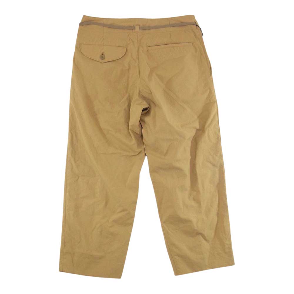 クオン 112PT060500 ONIBEGIE 2WAY Tuck Pants オニベジ タック パンツ S ブラウン系 S【新古品】【未使用】【中古】