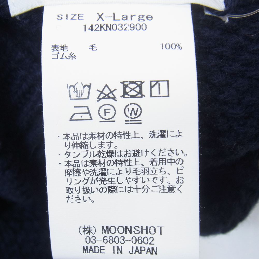 クオン 142KN032900 Multi Patterned Dickie w/Hand Stitch ハンドステッチ マルチパターン ディッキー タートルネック ニット ベスト ネイビー系 XL【新古品】【未使用】【中古】