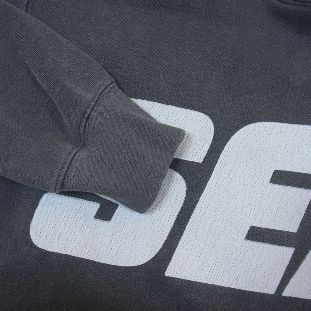 WIND AND SEA ウィンダンシー WDS-21S-TPS-03 SEA (sea-alive) HOODIE ロゴ フルーツプリント フーディー パーカー チャコール系 S【新古品】【未使用】【中古】