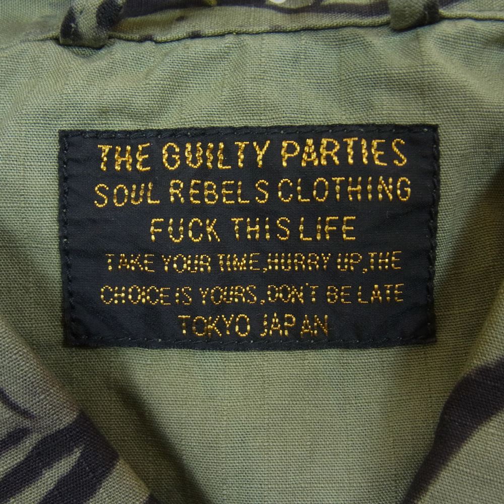 WACKO MARIA ワコマリア 22SS TIMLEHI-WM-ML30 TIM LEHI ARMY SHIRT ティムリーハイ リップストップ アーミーシャツ カーキ系 M【極上美品】【中古】