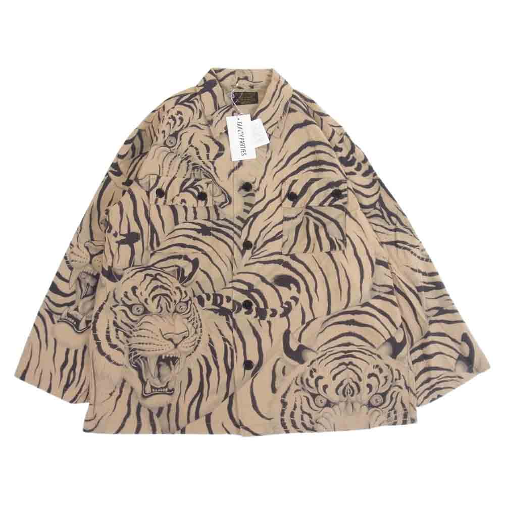 WACKO MARIA ワコマリア 22SS TIMLEHI-WM-ML30 TIM LEHI ARMY SHIRT ティムリーハイ リップストップ アーミーシャツ ベージュ系 M【極上美品】【中古】