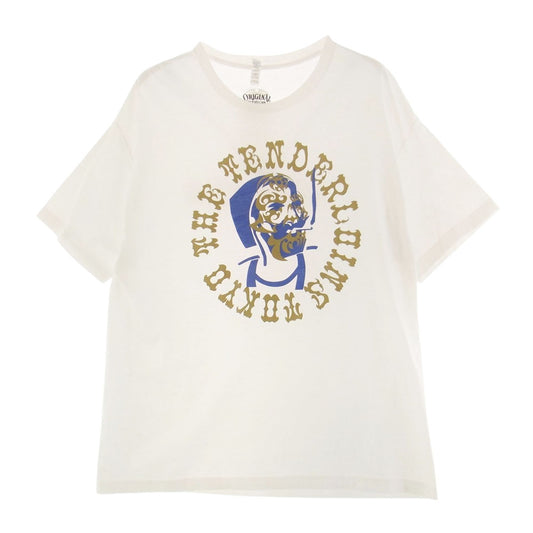 TENDERLOIN テンダーロイン 21SS TEE C.Z.Z.M ジグザグ ボルネオスカル 半袖 Tシャツ ホワイト系 XL【中古】