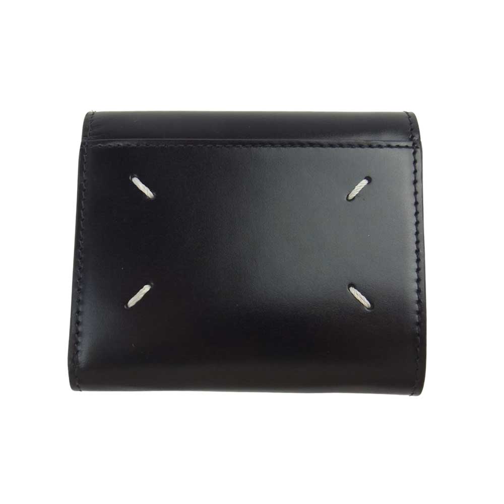 MAISON MARGIELA メゾンマルジェラ ウォレット 21SS S55UA0296 WALLET トライフォールド コンパクト ウォレット 三つ折り財布 ブラック系【中古】 MAISON MARGIELA メゾンマルジェラ 21SS S55UA0296 WALLET トライ