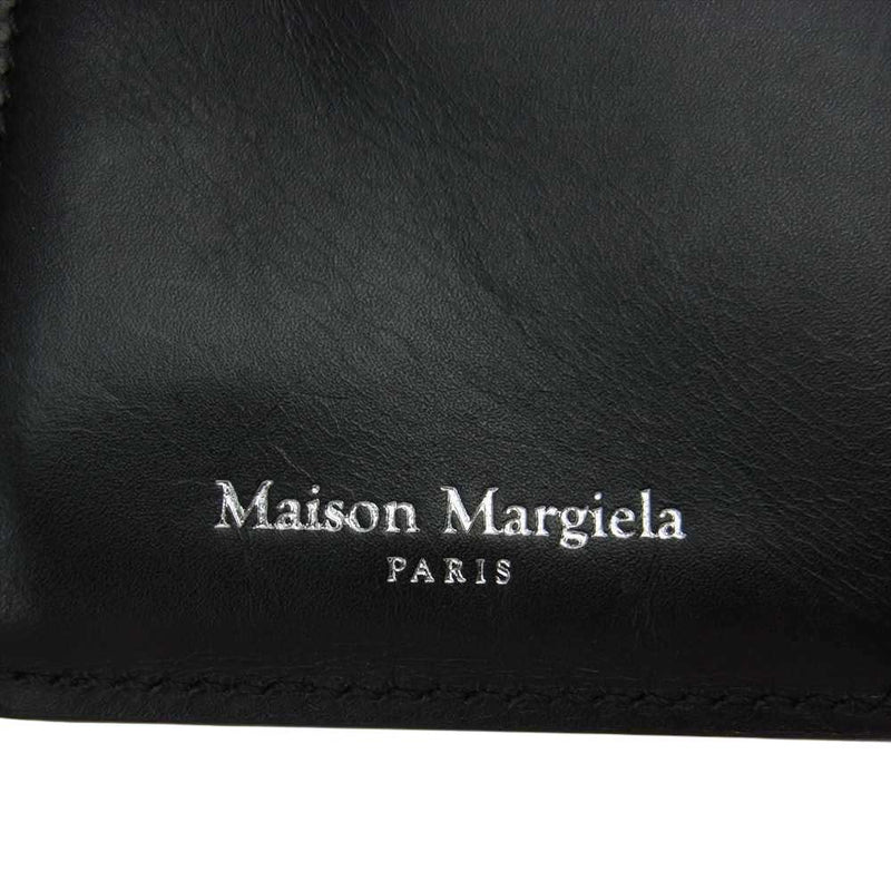 MAISON MARGIELA メゾンマルジェラ 21SS S55UA0296 WALLET トライフォールド コンパクト ウォレット 三つ折り財布 ブラック系【中古】