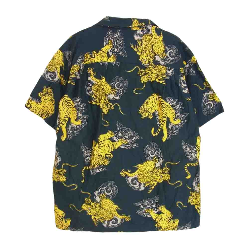 LOST CONTROL ロストコントロール L22S2-2007 OPEN COLLAR SHIRTS オープンカラー 半袖 シャツ グリーン系 1【中古】