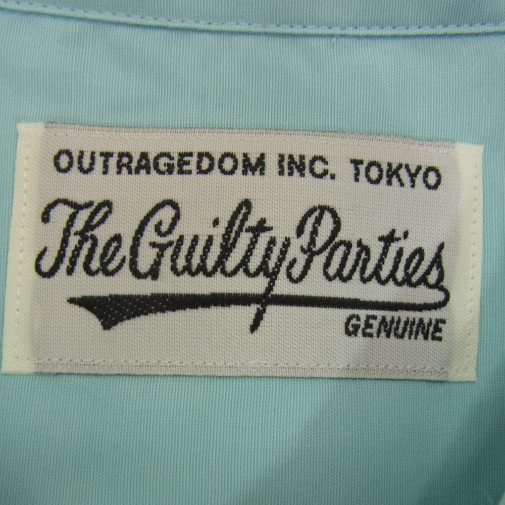 WACKO MARIA ワコマリア 22SS 22SS-WMS-HI11 DOTS OPEN COLLAR SHIRT ドット レーヨン100％ オープンカラー 半袖 シャツ ライトブルー系 M【中古】