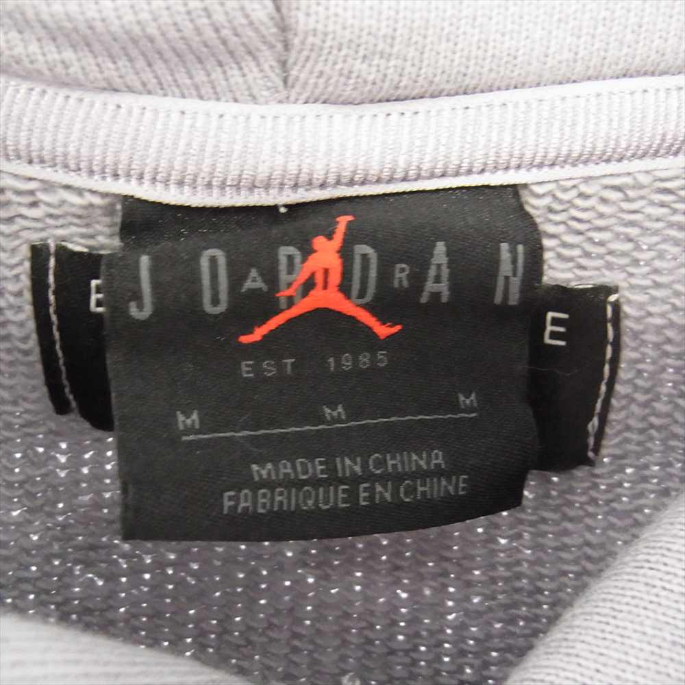 NIKE AIR JORDAN ナイキ ジョーダン DO6095-054 JORDAN BRAND AS M J AIR JDN FLC HOODIE LT STEEL GREY/SAIL 22SP-S フーディ スウェット パーカー グレー系 M【中古】