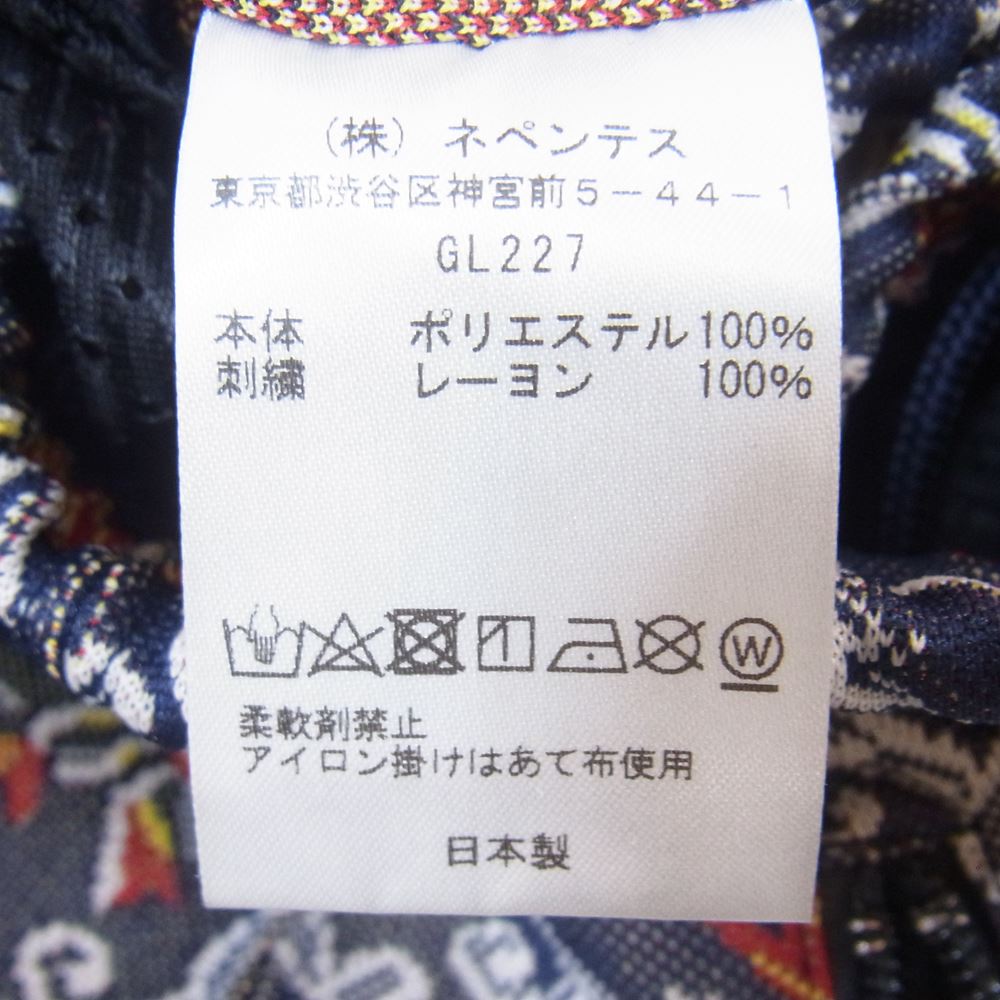 Needles ニードルス GL227 Track Pant Poly Jacquard トラックパンツ 総柄 ポリジャガード イージー パンツ ジャージ  チャコール系 S【中古】