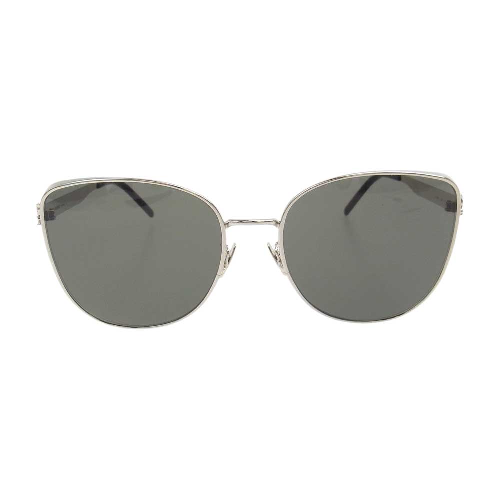 SAINT LAURENT サンローラン SL M89 カラーレンズ キャットアイ サングラス シルバー系 ブラック系【中古】