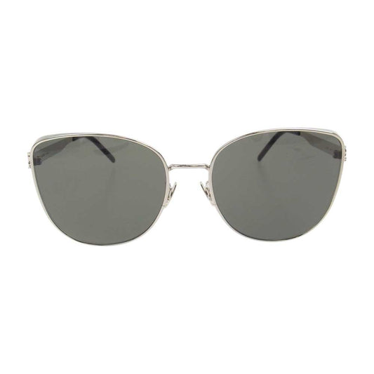 SAINT LAURENT サンローラン SL M89 カラーレンズ キャットアイ サングラス シルバー系 ブラック系【中古】