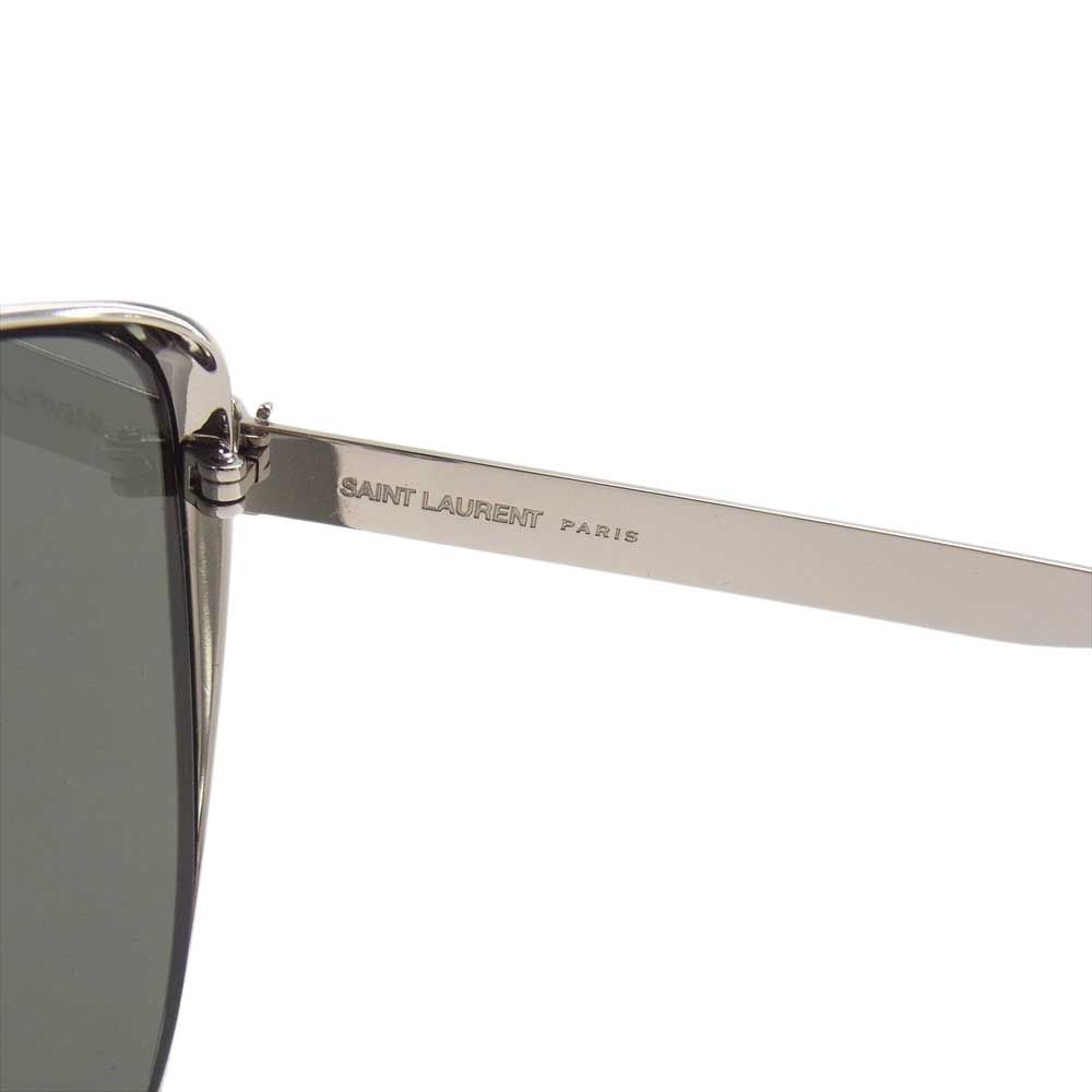 SAINT LAURENT サンローラン SL M89 カラーレンズ キャットアイ サングラス シルバー系 ブラック系【中古】