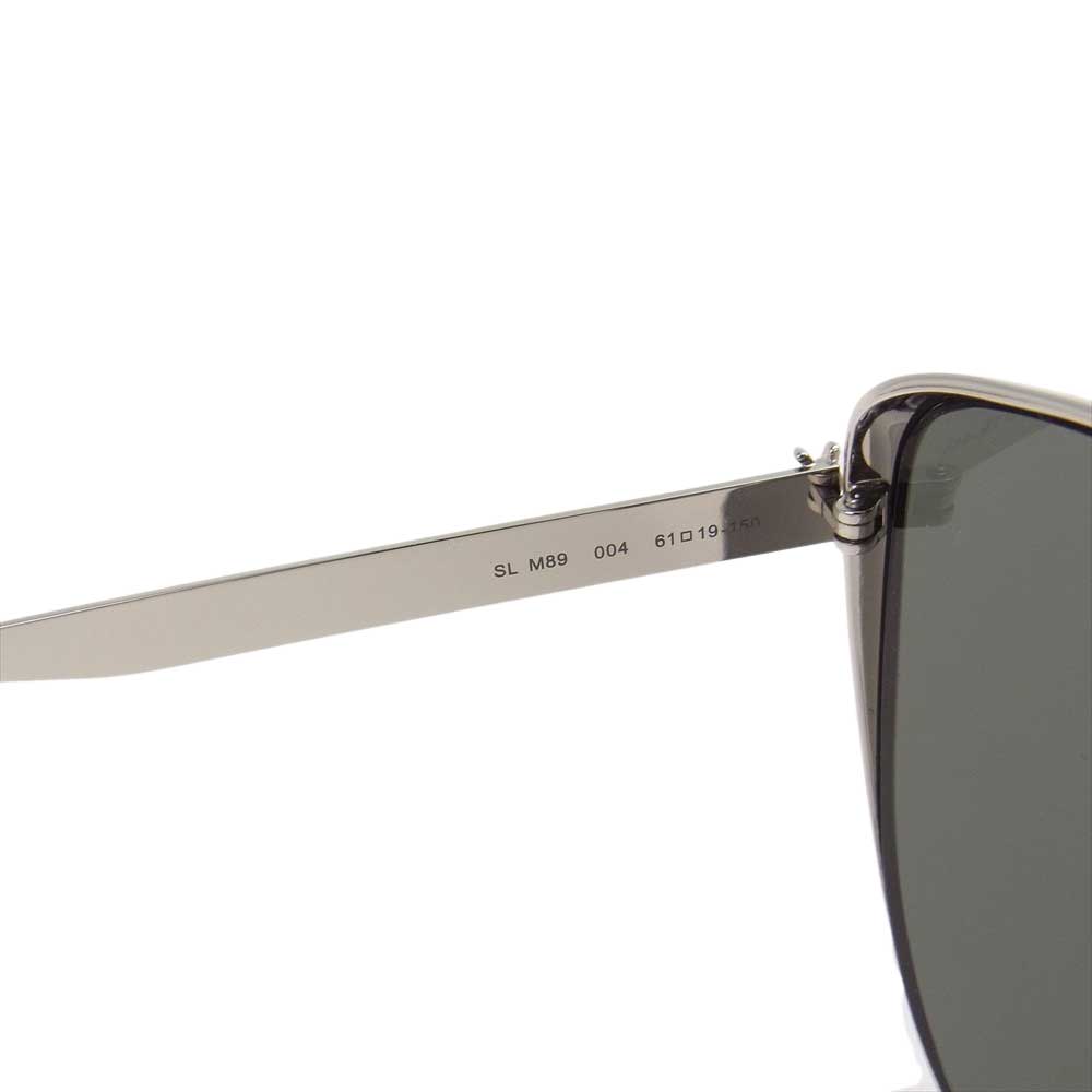 SAINT LAURENT サンローラン SL M89 カラーレンズ キャットアイ サングラス シルバー系 ブラック系【中古】