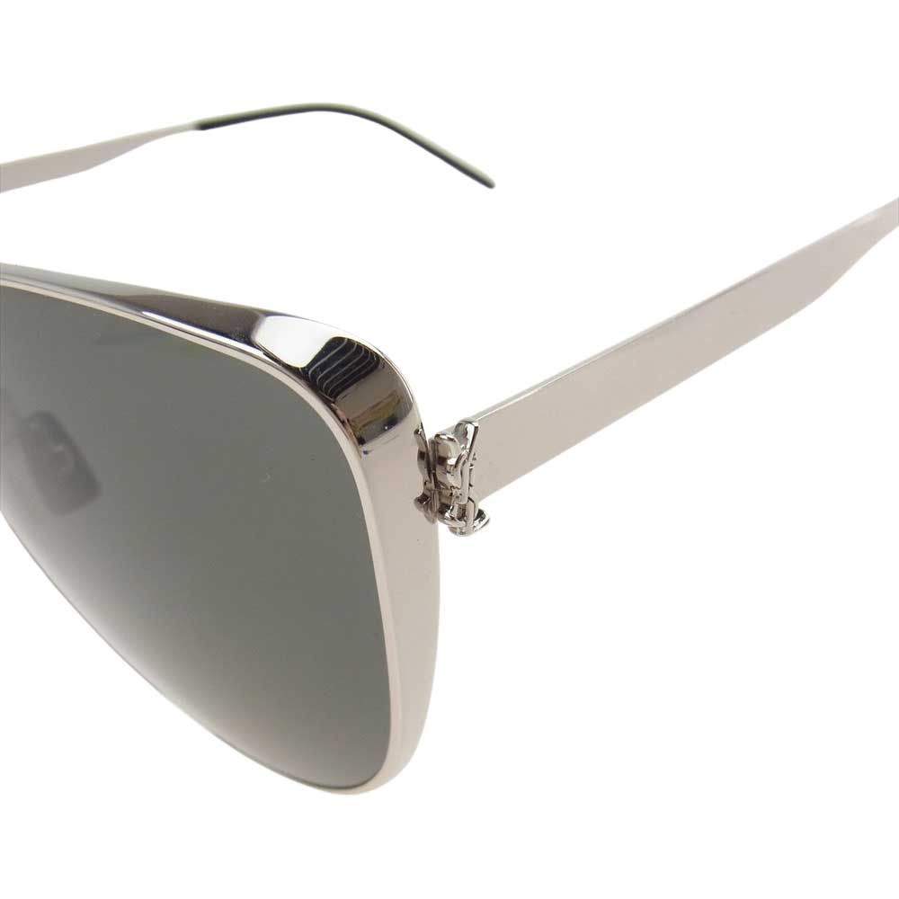 SAINT LAURENT サンローラン SL M89 カラーレンズ キャットアイ サングラス シルバー系 ブラック系【中古】