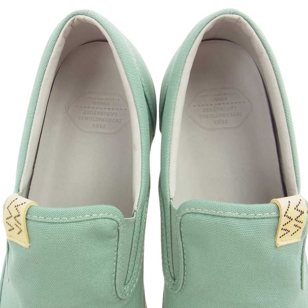 VISVIM ビズビム ZAHRA PATTEN スリッポン スニーカー  ライトグリーン系 10【極上美品】【中古】