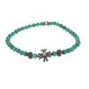 CHROME HEARTS クロムハーツ（原本無） 4㎜ BEAD ターコイズ ビーズ ブレスレット ライトブルー系【中古】