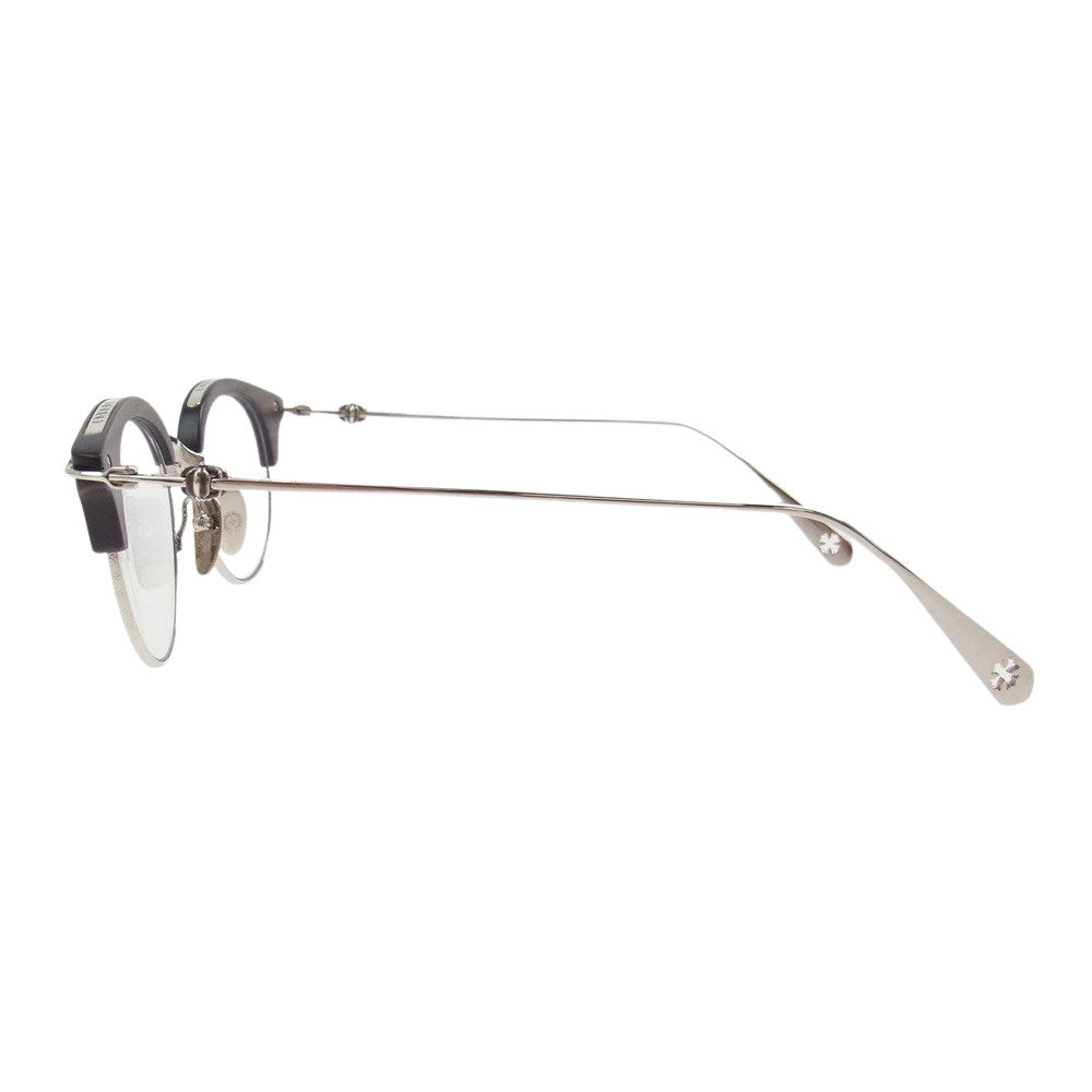 CHROME HEARTS クロムハーツ（原本無） 国内正規店レシート付属 SLUNTRADICTION II アイウェア 眼鏡 サングラス ブラウン系【極上美品】【中古】