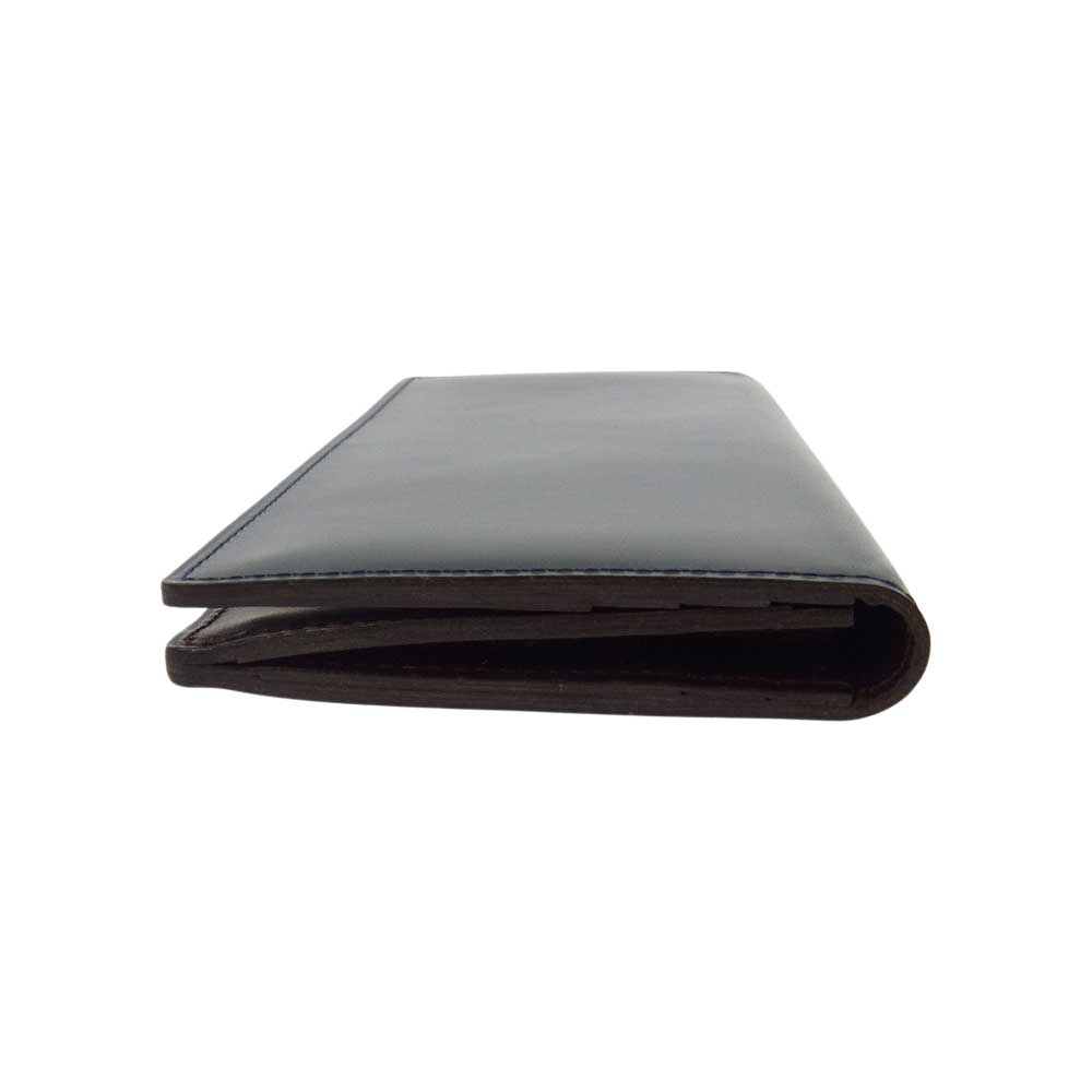 土屋鞄製造所 ツチヤカバン レザー 札入れ ロングウォレット 財布 ダークネイビー系【美品】【中古】