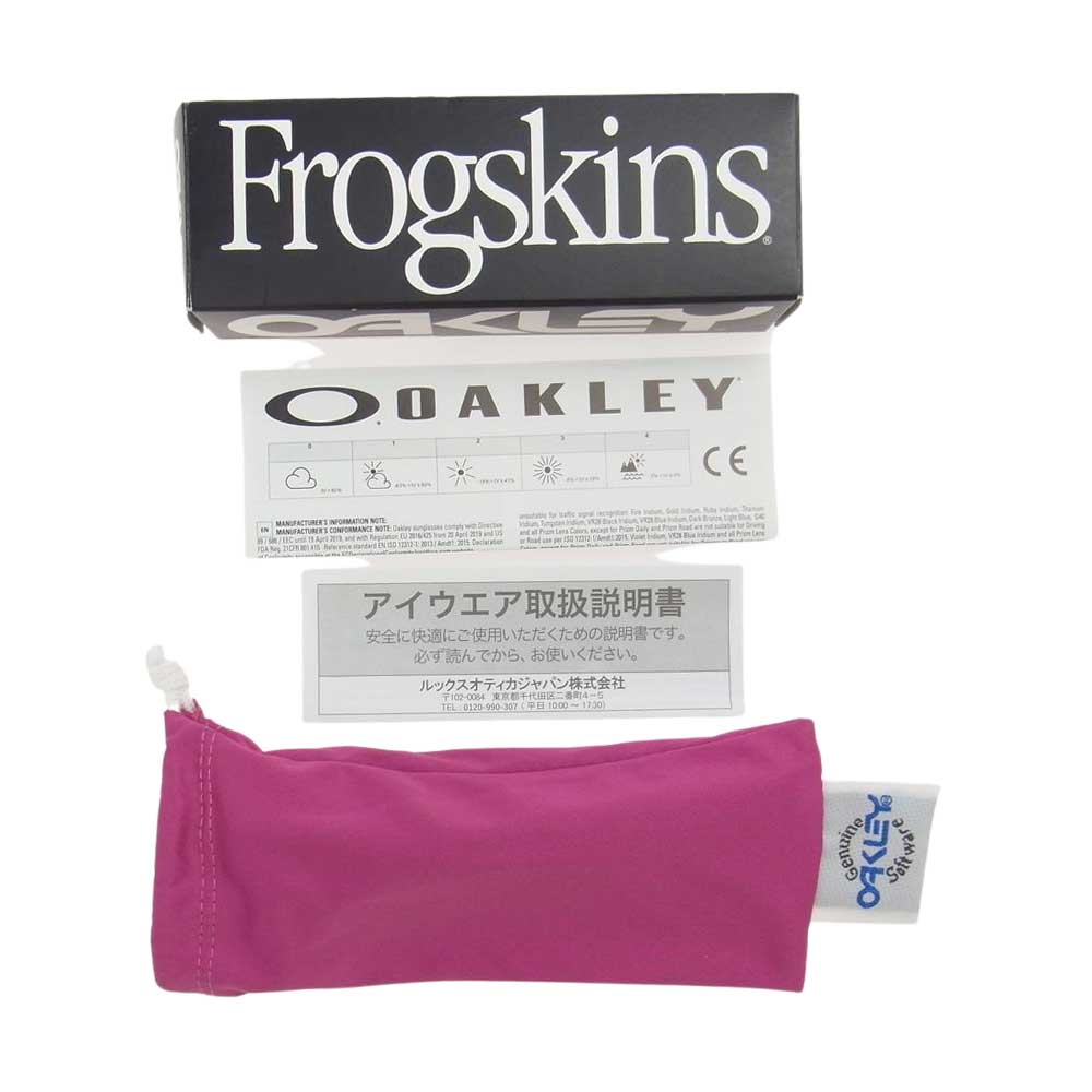 OAKLEY オークリー 924595 FROGSKINS フロッグスキン プリズム レンズ サングラス アイウェア ブラック系【美品】【中古】