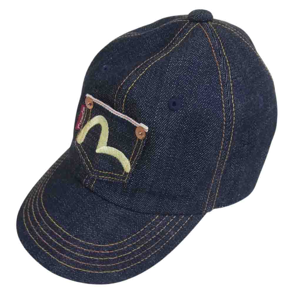 EVISU エヴィス デニム キャップ インディゴブルー系【美品】【中古】