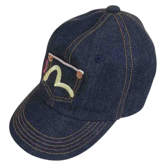 EVISU エヴィス デニム キャップ インディゴブルー系【美品】【中古】